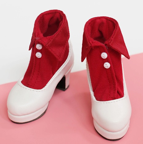 Red Collar X White Heels
